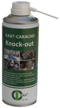 ILKA-Caracho knock out ILKA-Caracho knock out Reinigt und entfettet zuverlässig alle Arten von Oberflächen bzw. Maschinenbauteilen vor der Durchführung von Klebe- und Montagearbeiten
