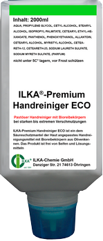 ILKA-Premium Handreiniger ECO mit Bioreibekörpern bei starken bis extremen Verschmutzungen ILKA-Premium Handreiniger ECO mit Bioreibekörpern bei starken bis extremen Verschmutzungen