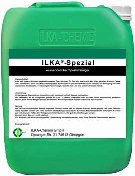 ILKA-Spezial Löst und entfernt mühelos Voranstrichmasse, Teer, Bitumen, Öl, Fett und Wachs von Metallen und Steinen. Erstklassiger Pinselreiniger! ILKA-Spezial Löst und entfernt mühelos Voranstrichmasse, Teer, Bitumen, Öl, Fett und Wachs von Metallen und Steinen. Erstklassiger Pinselreiniger!