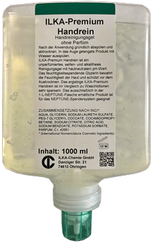 ILKA-Premium Handrein Neutrales Waschgel ILKA-Premium Handrein Neutrales Waschgel ohne Parfüm, mit Lebensmittelzulassung